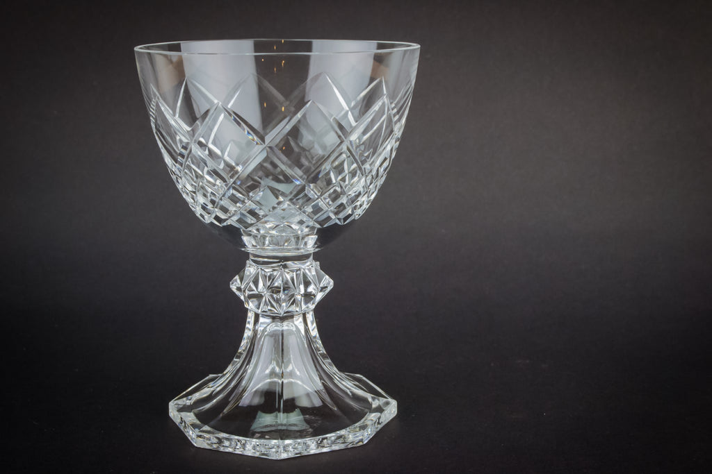6 crystal wine glasses