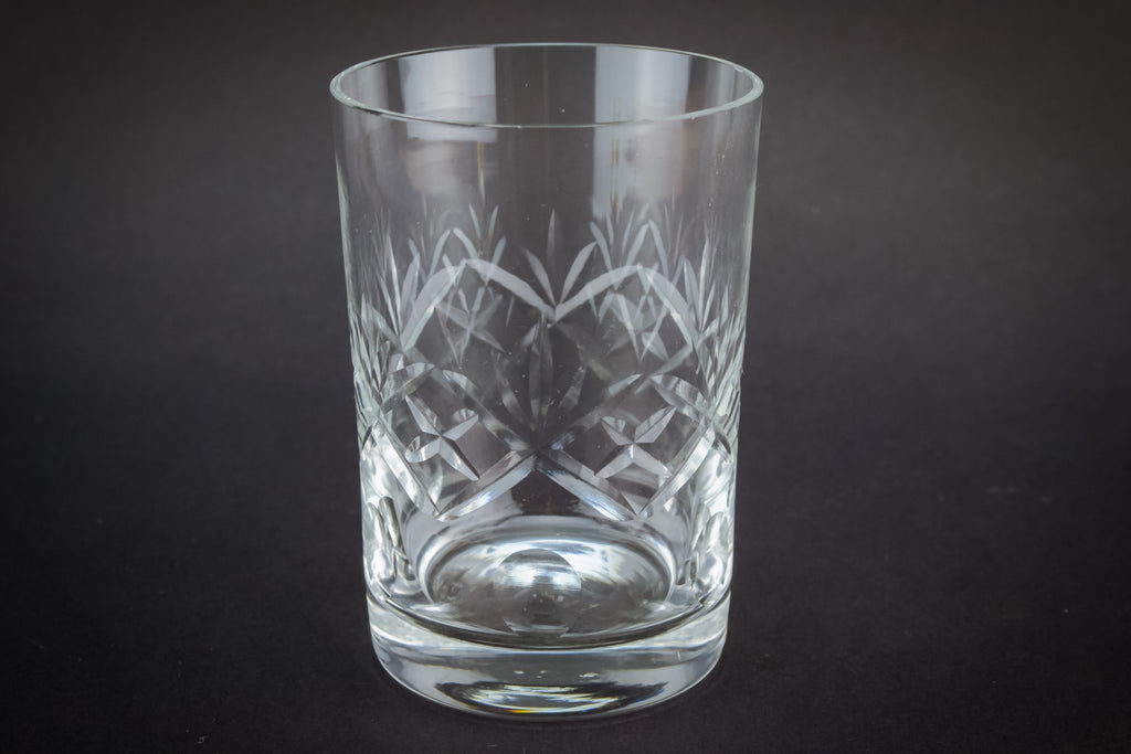 2 whisky tumbler glasses