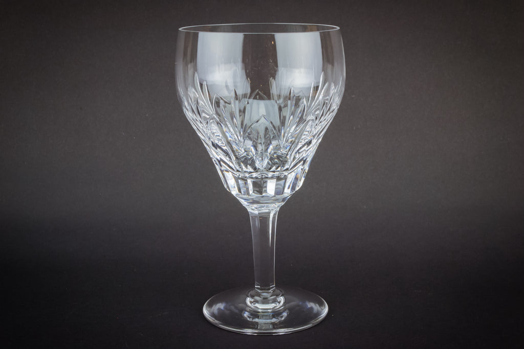 Crystal wine stem glass