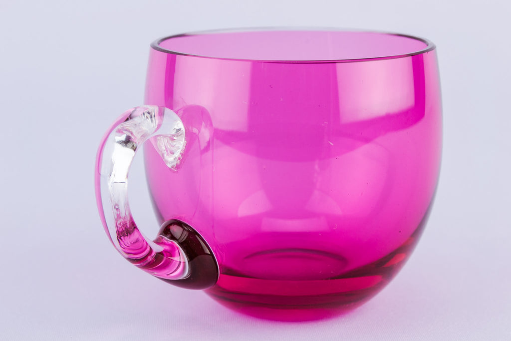 6 red punch glasses