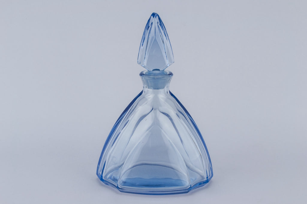 Blue glass decanter