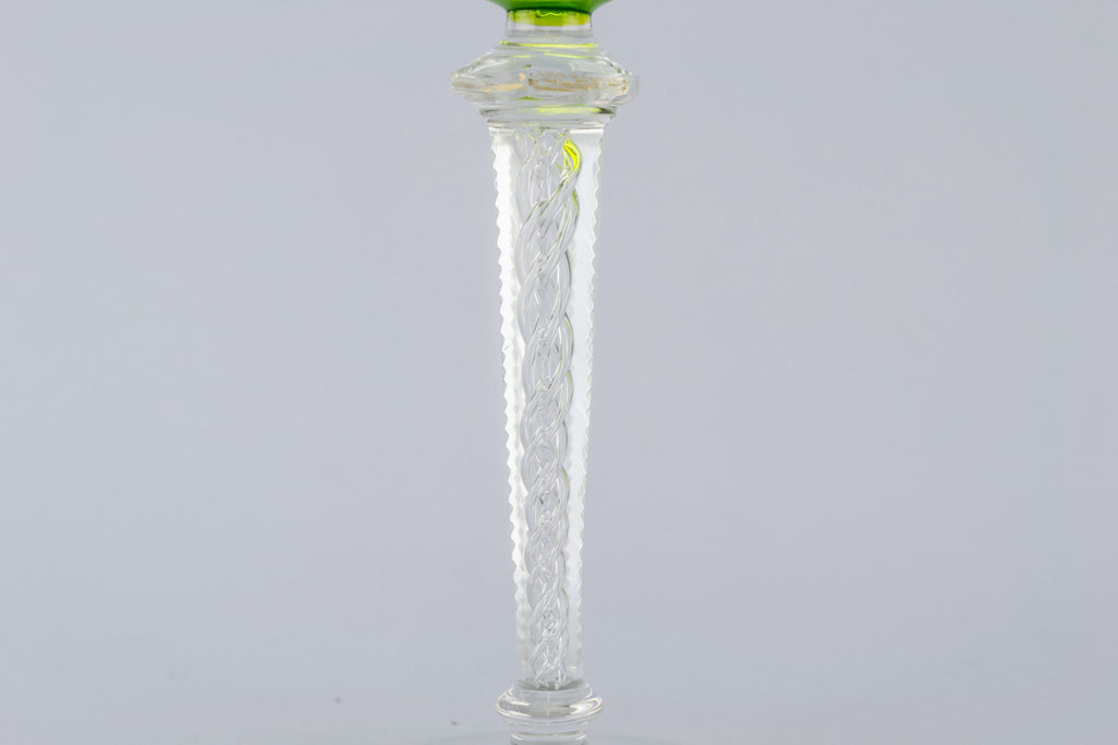 2 airtwist stem wine glasses