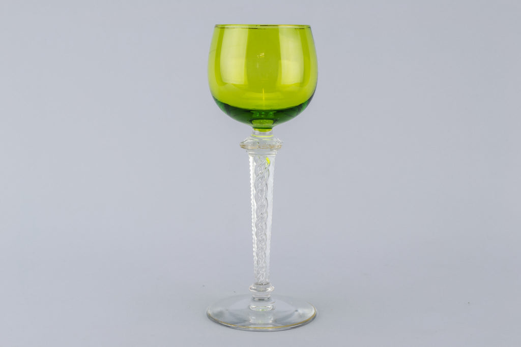 2 airtwist stem wine glasses