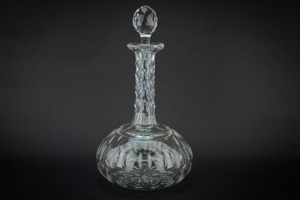 Cut glass decanter