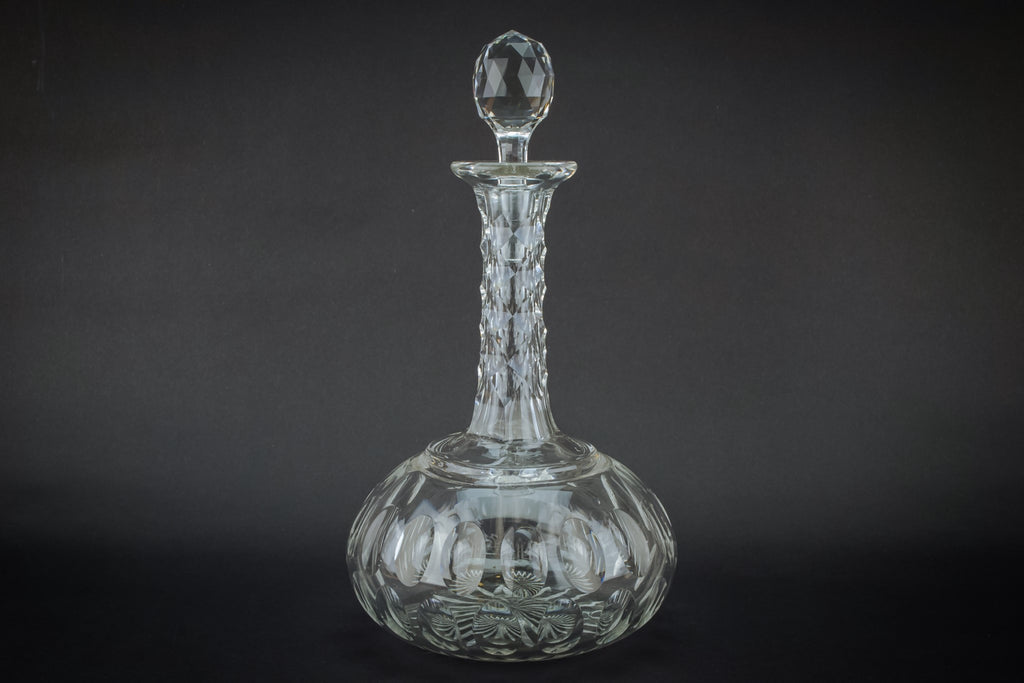 Cut glass decanter