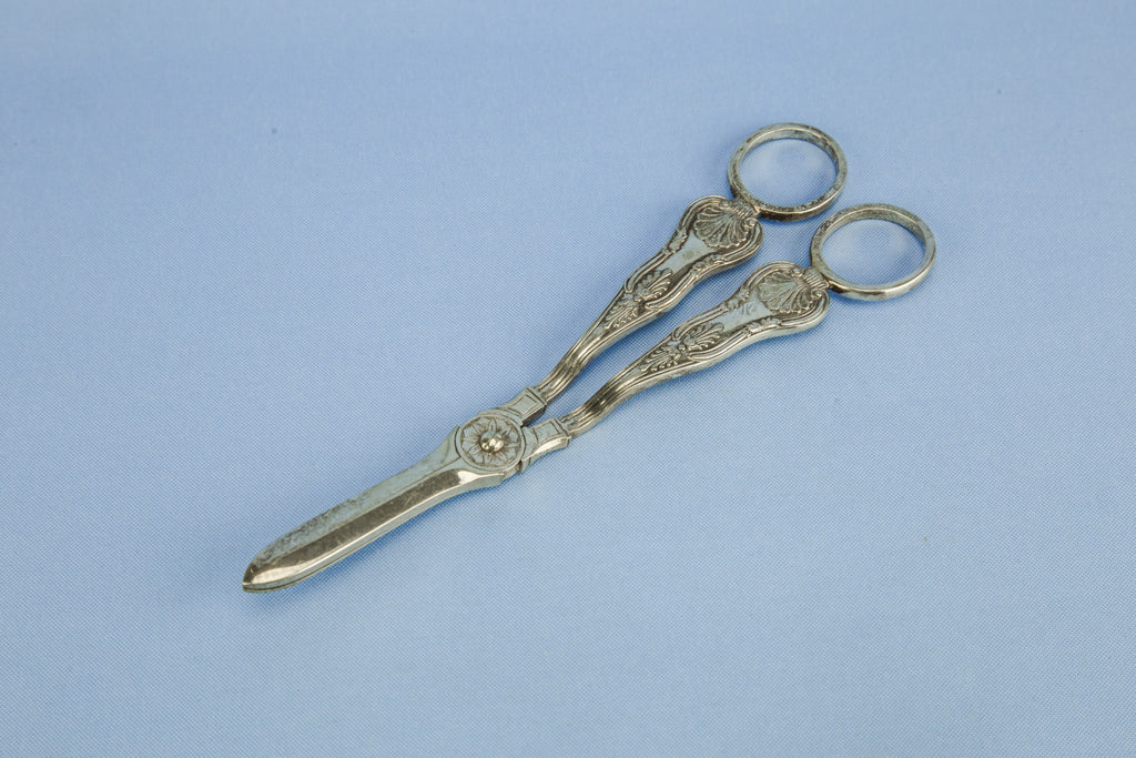 Silver plated grape shears