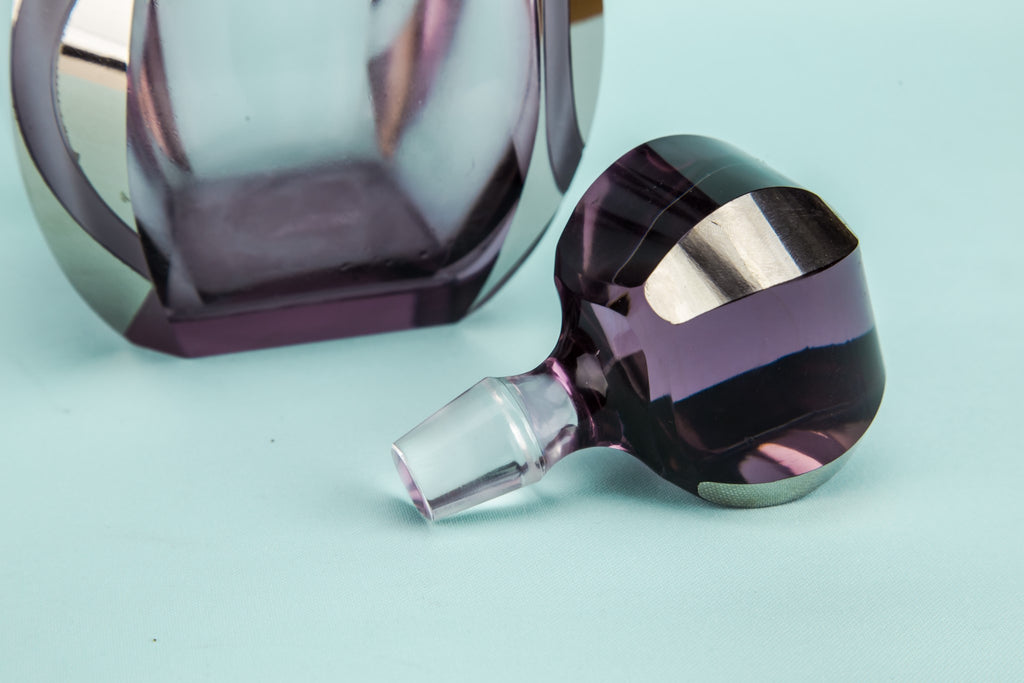 Cut glass whisky decanter