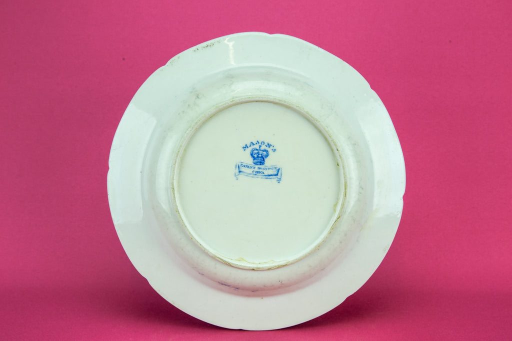 Floral blue and white dish