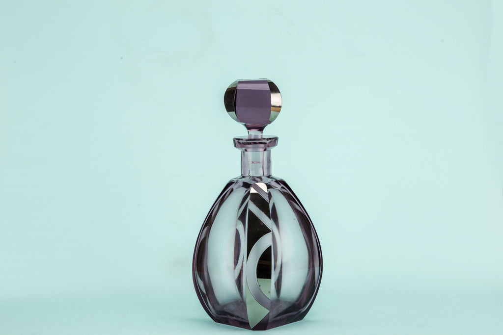 Cut glass whisky decanter