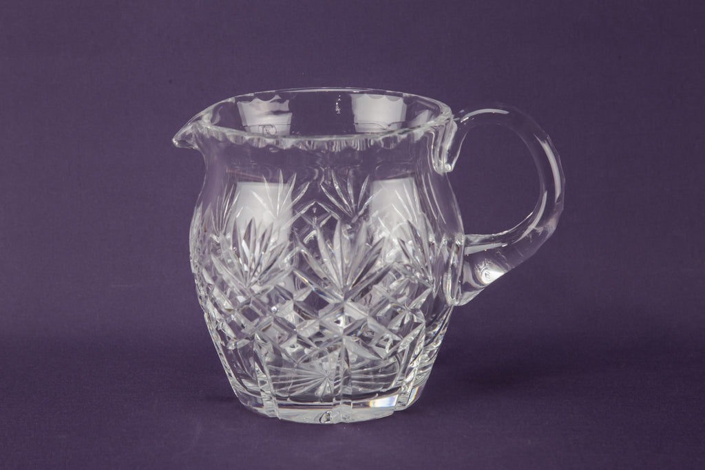 Crystal glass jug