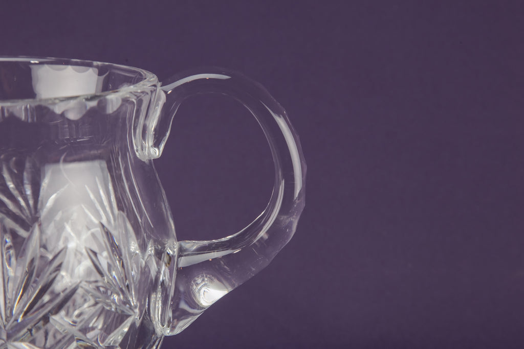 Crystal glass jug