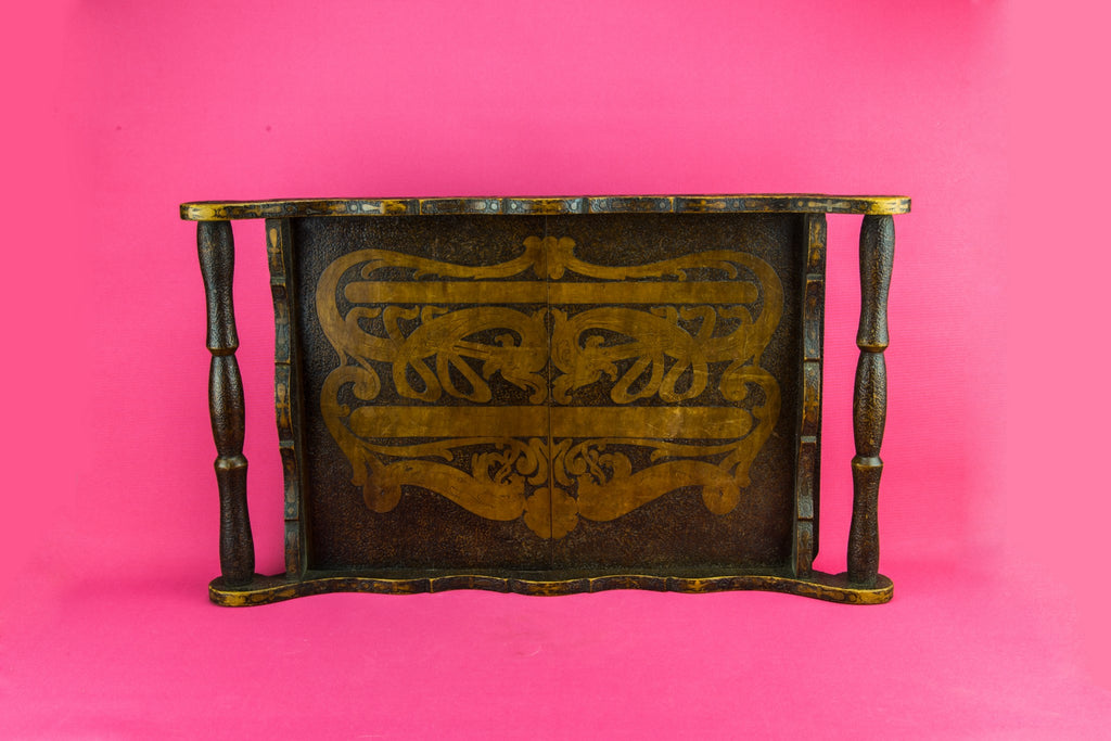 Arts & Crafts wooden tray