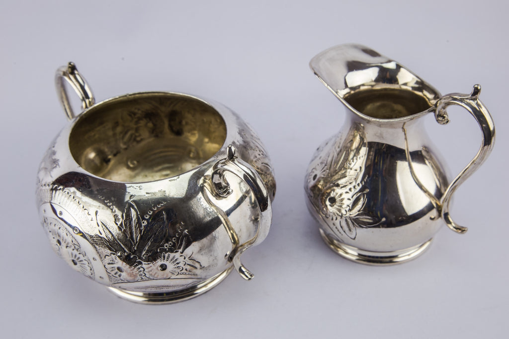 Silver plated tea set