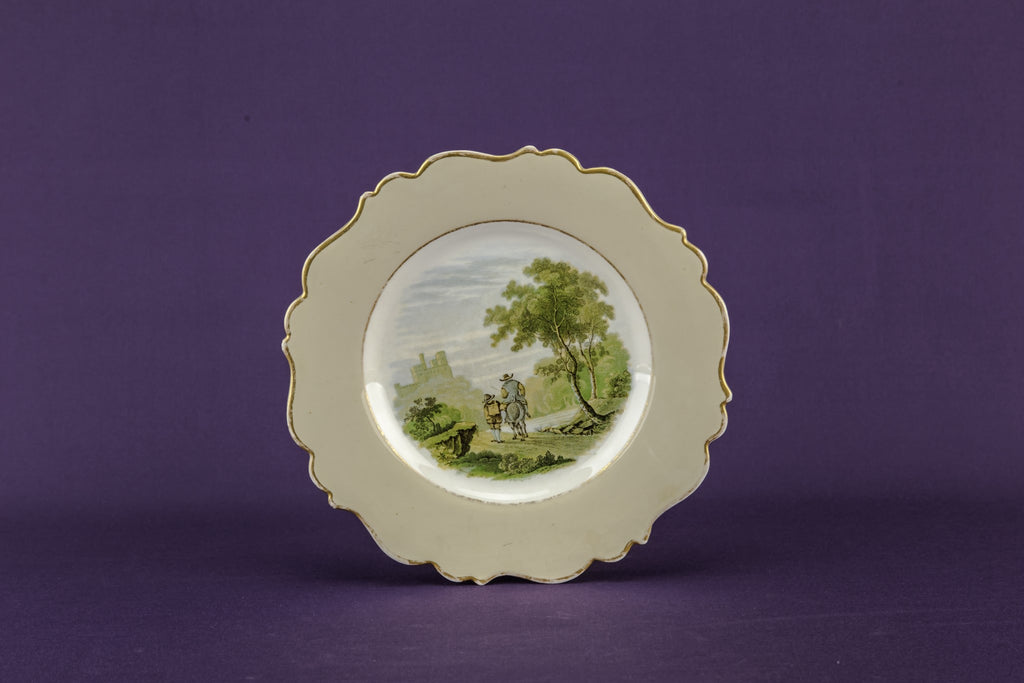 Landscape serving plate