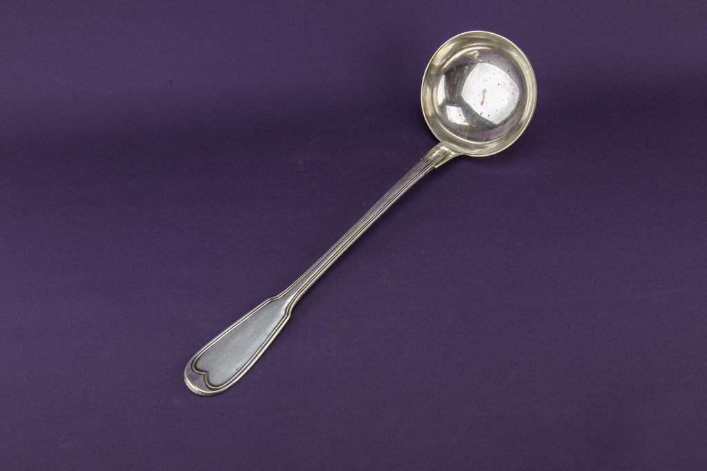 Silver plated ladle
