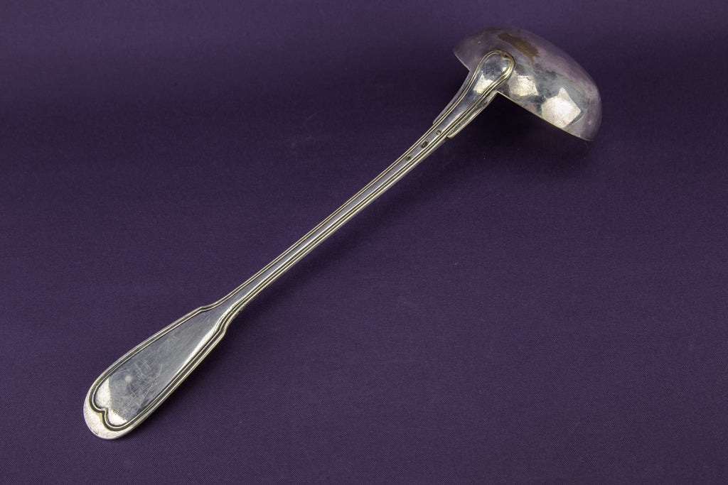 Silver plated ladle