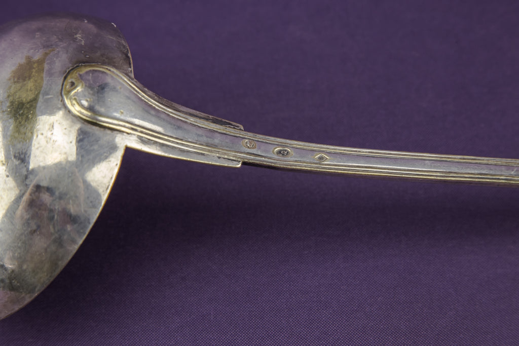Silver plated ladle
