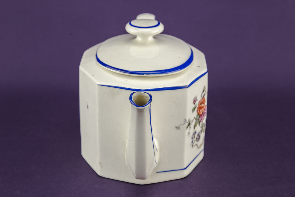 Panelled Art Deco teapot