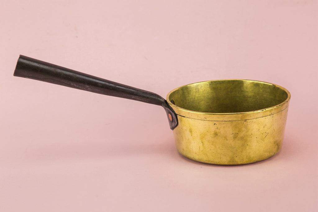 Rustic brass pan