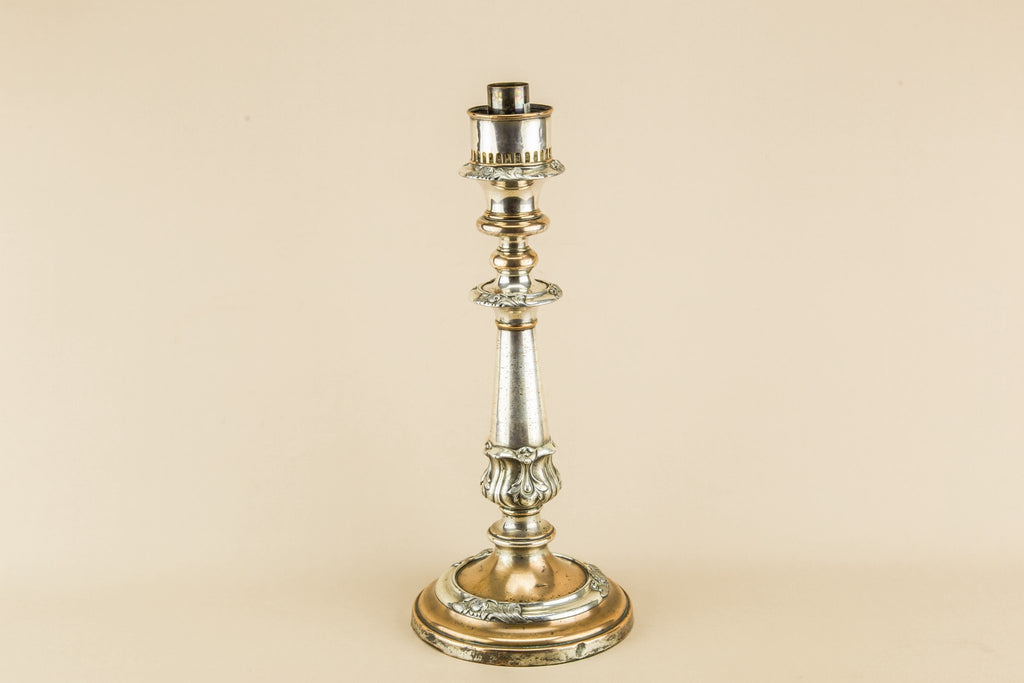 Silver plated candlestick