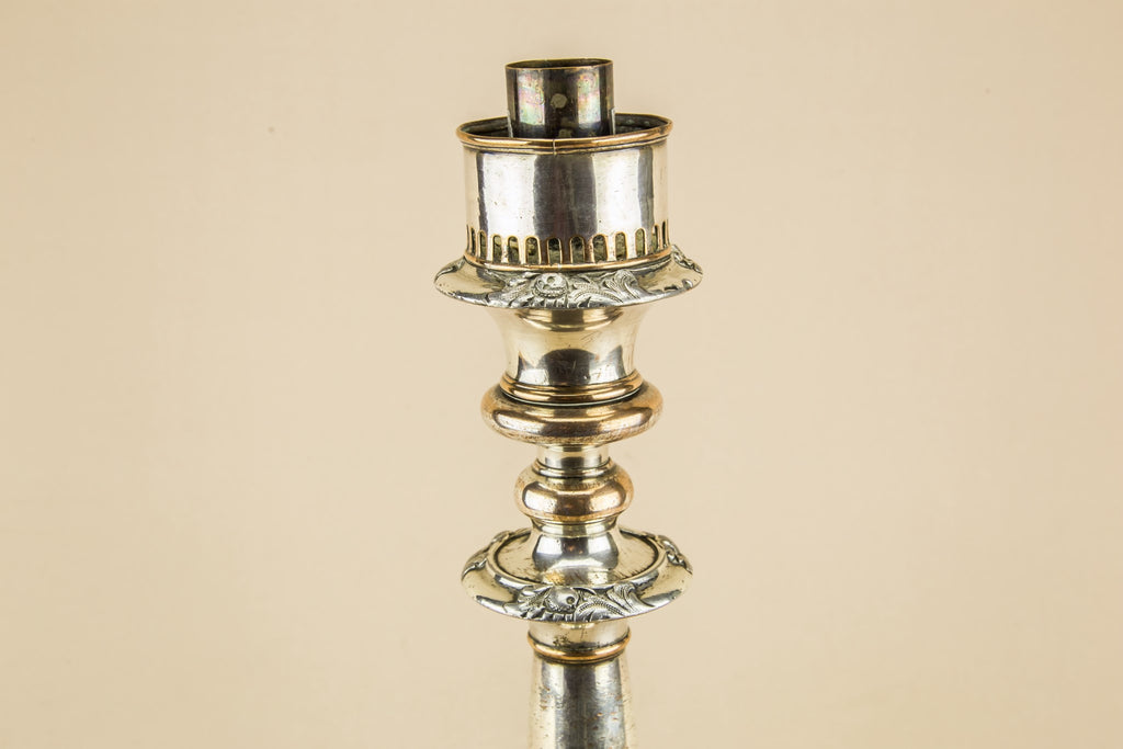 Silver plated candlestick