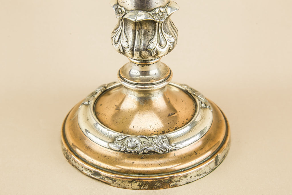 Silver plated candlestick