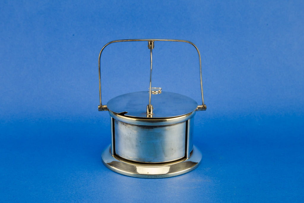 Silver plated condiment pot