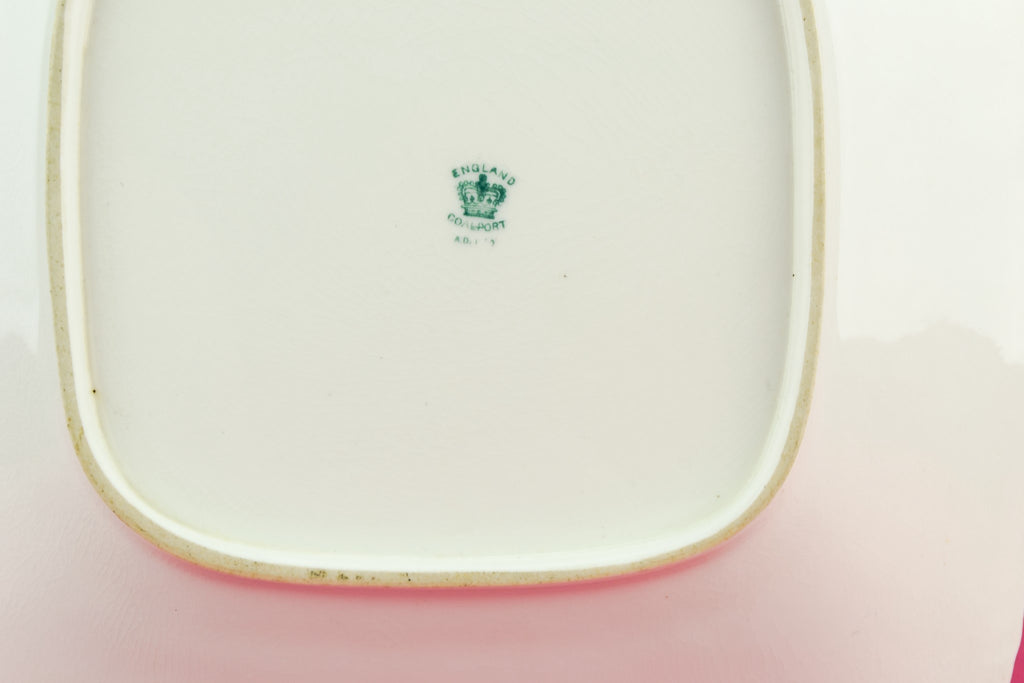 Floral serving plate