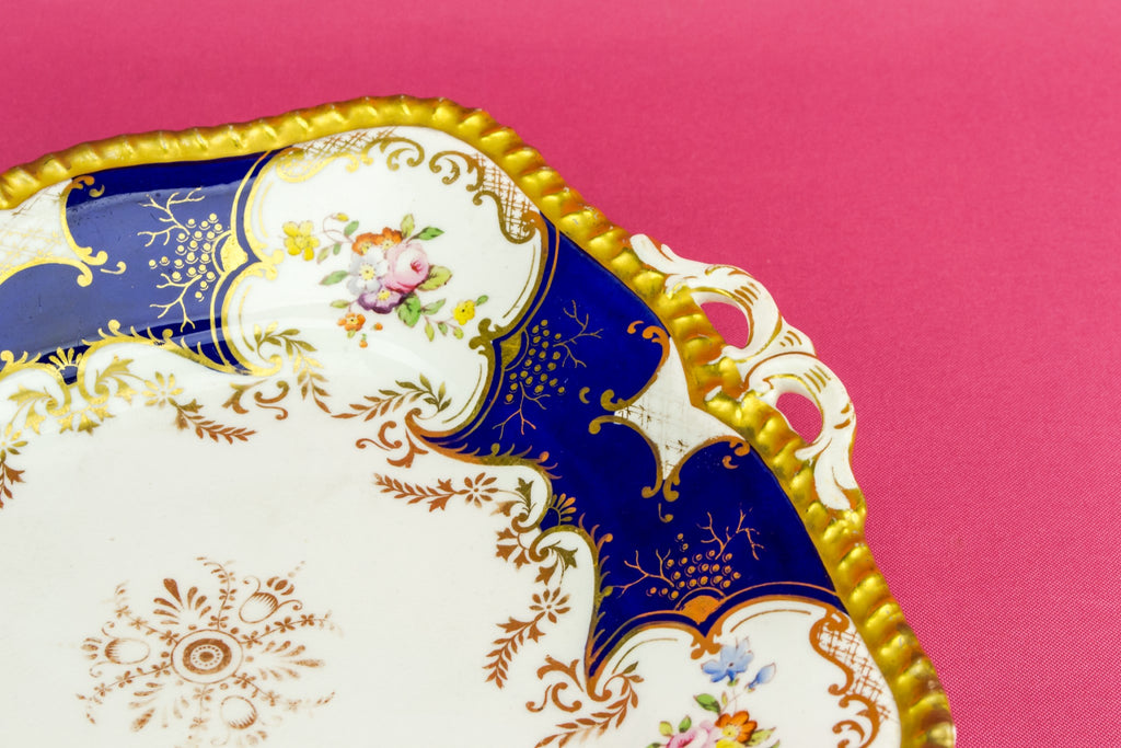 Floral serving plate