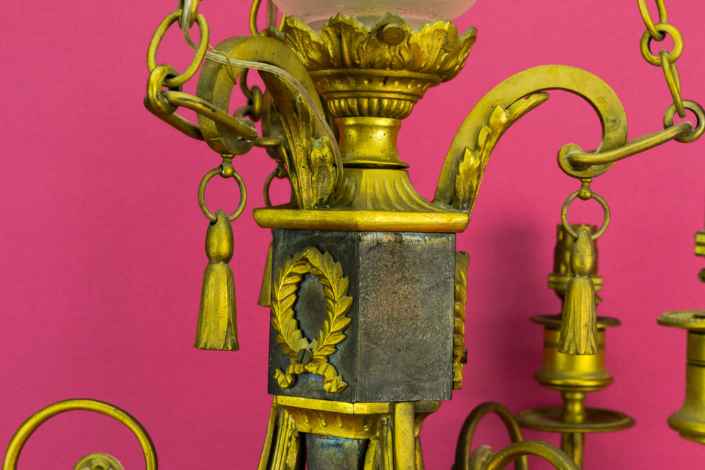 Gilded bronze chandelier