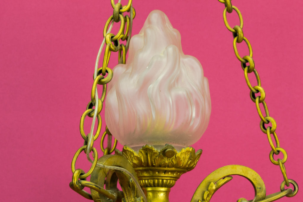 Gilded bronze chandelier