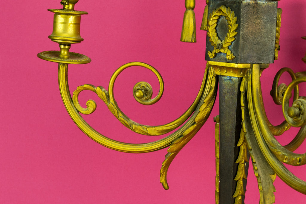 Gilded bronze chandelier