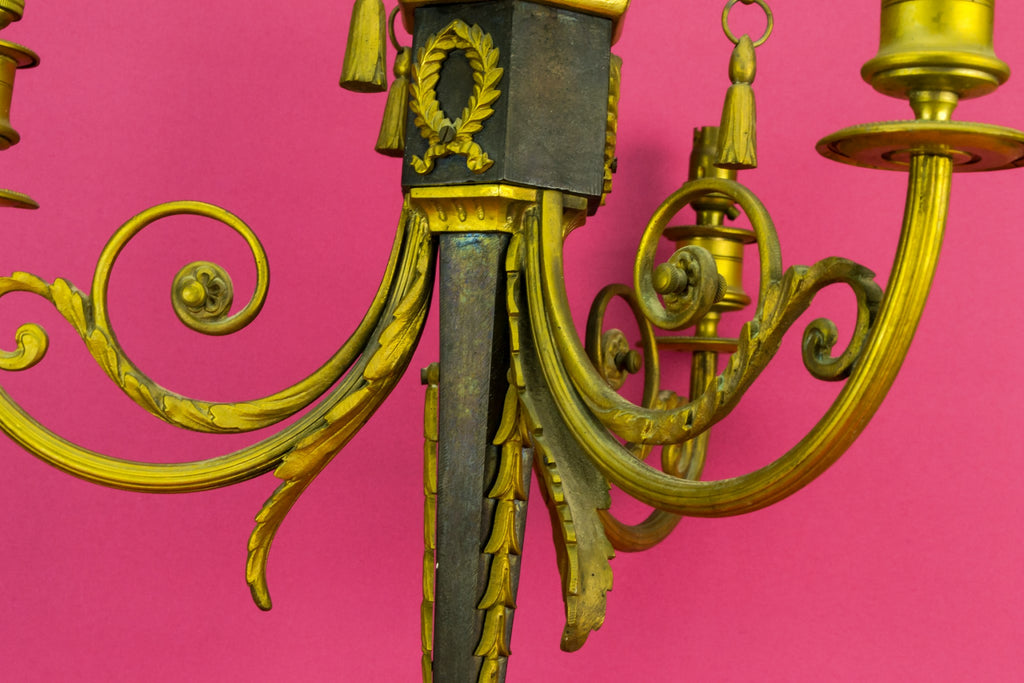 Gilded bronze chandelier
