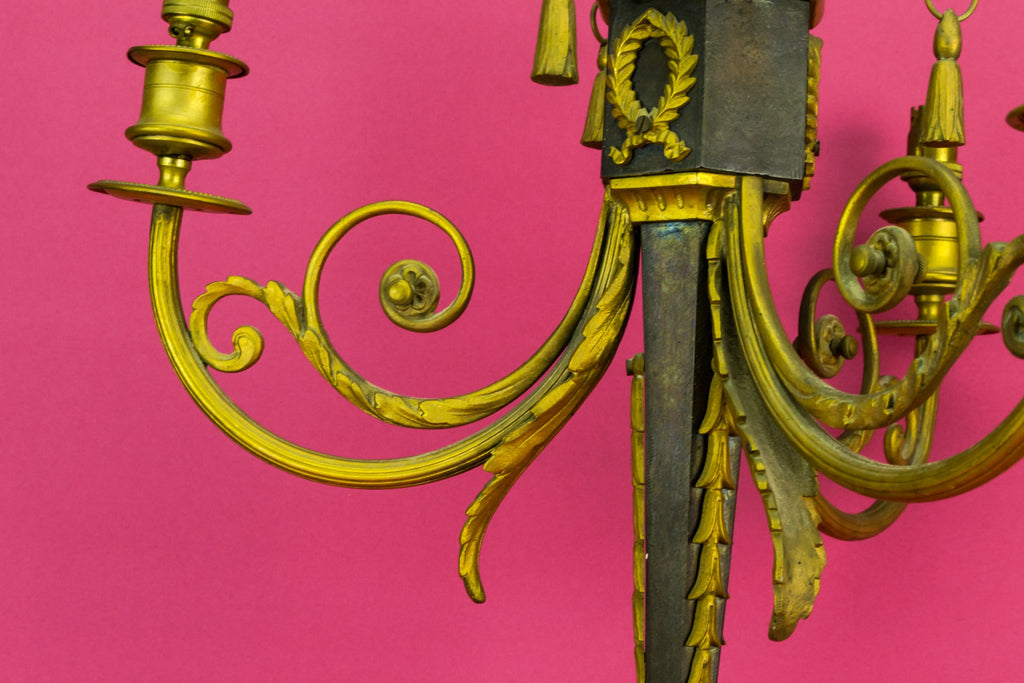 Gilded bronze chandelier