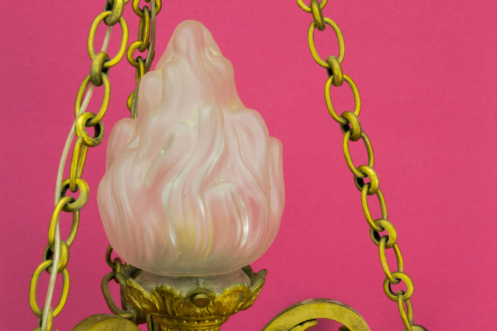 Gilded bronze chandelier
