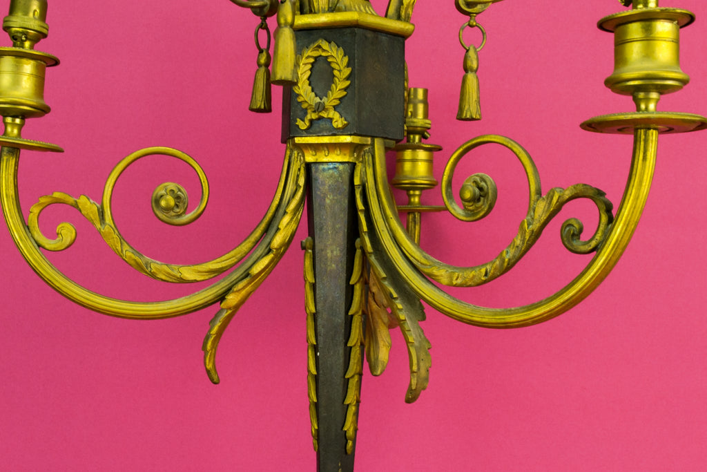Gilded bronze chandelier