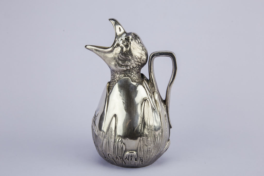 Art Nouveau pewter jug