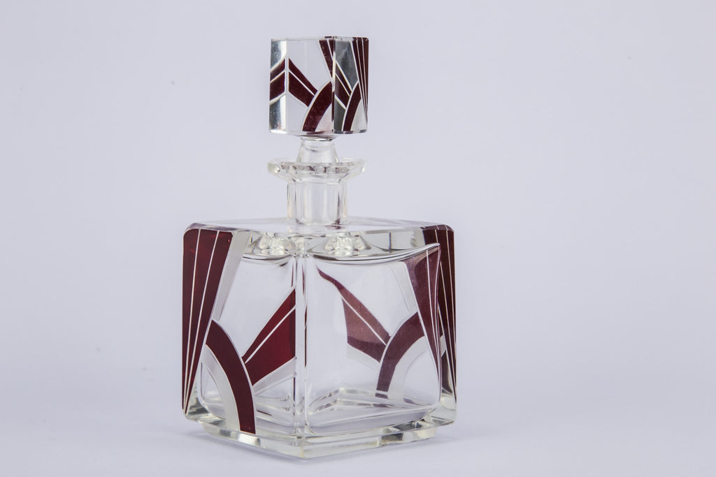 Cut glass whisky decanter