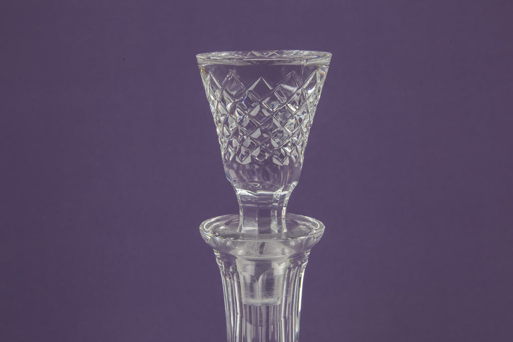 Mallet cut glass decanter