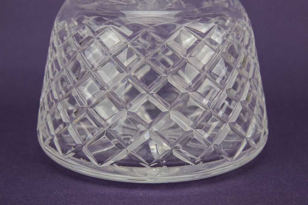 Mallet cut glass decanter