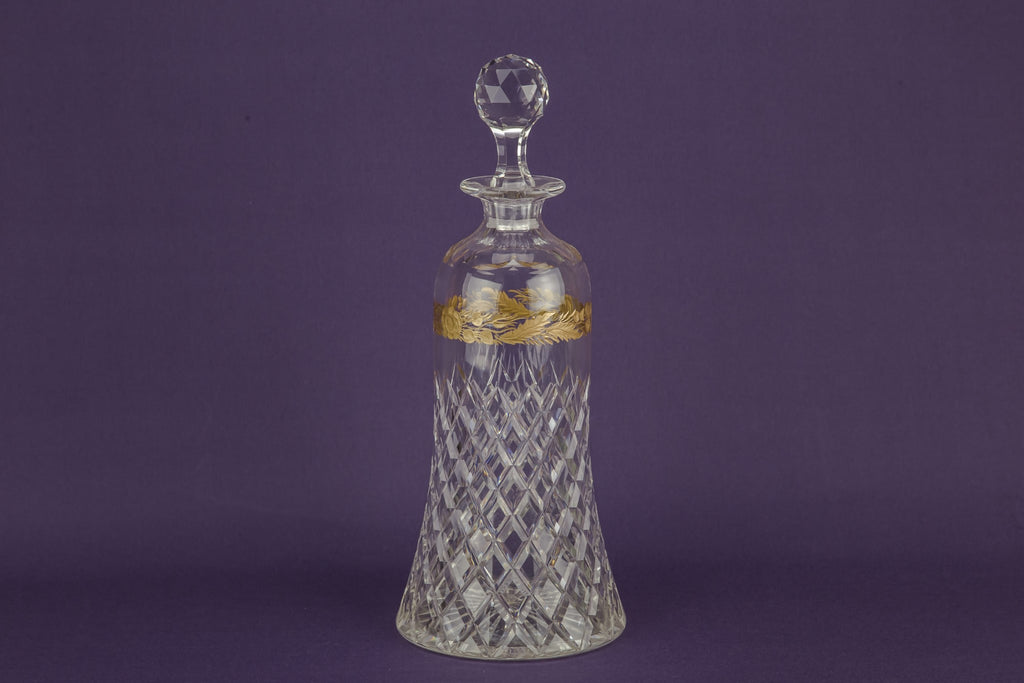 3 cut glass decanters