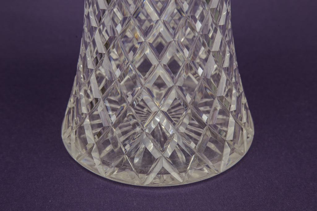 3 cut glass decanters