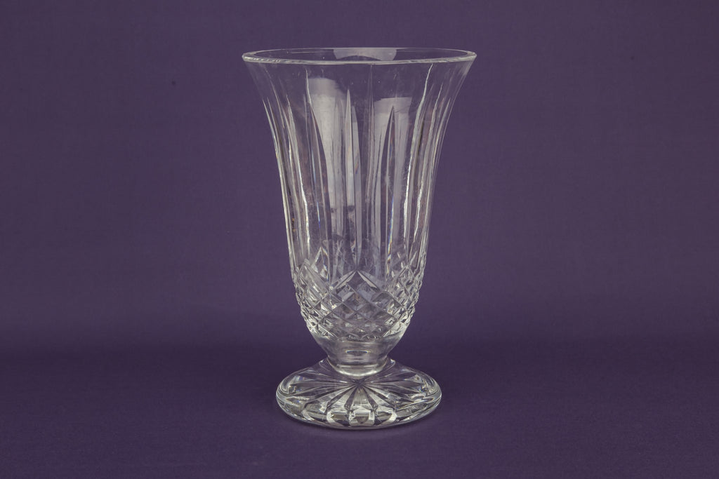 Crystal glass vase