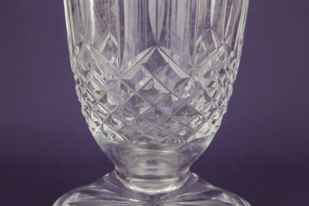 Crystal glass vase