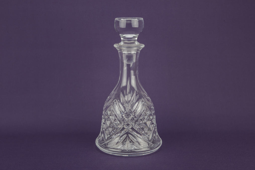 Moulded glass decanter