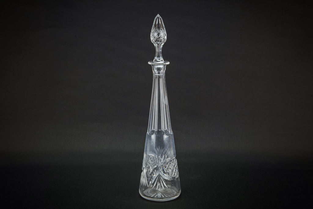 Cut glass decanter