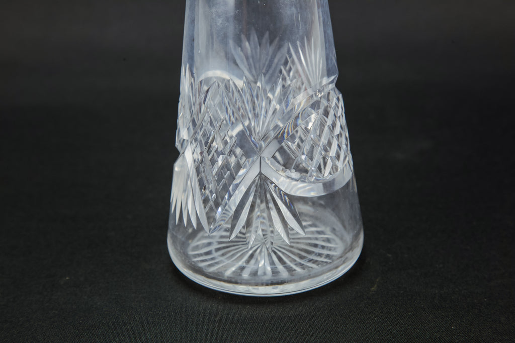 Cut glass decanter