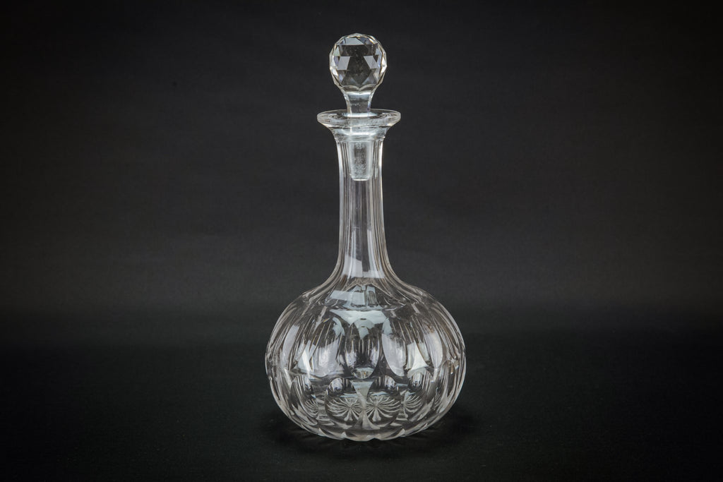 Cut glass sherry decanter