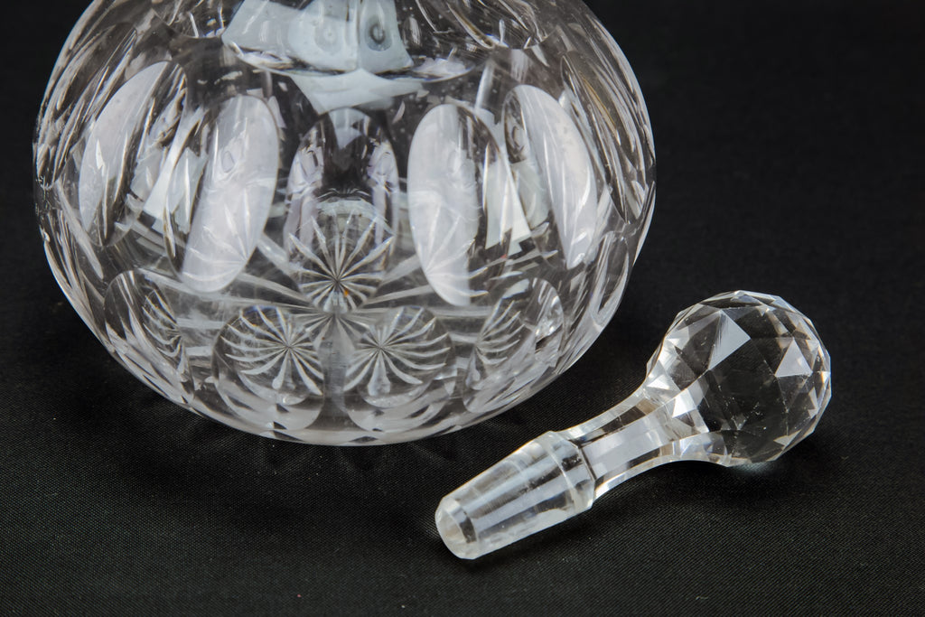 Cut glass sherry decanter