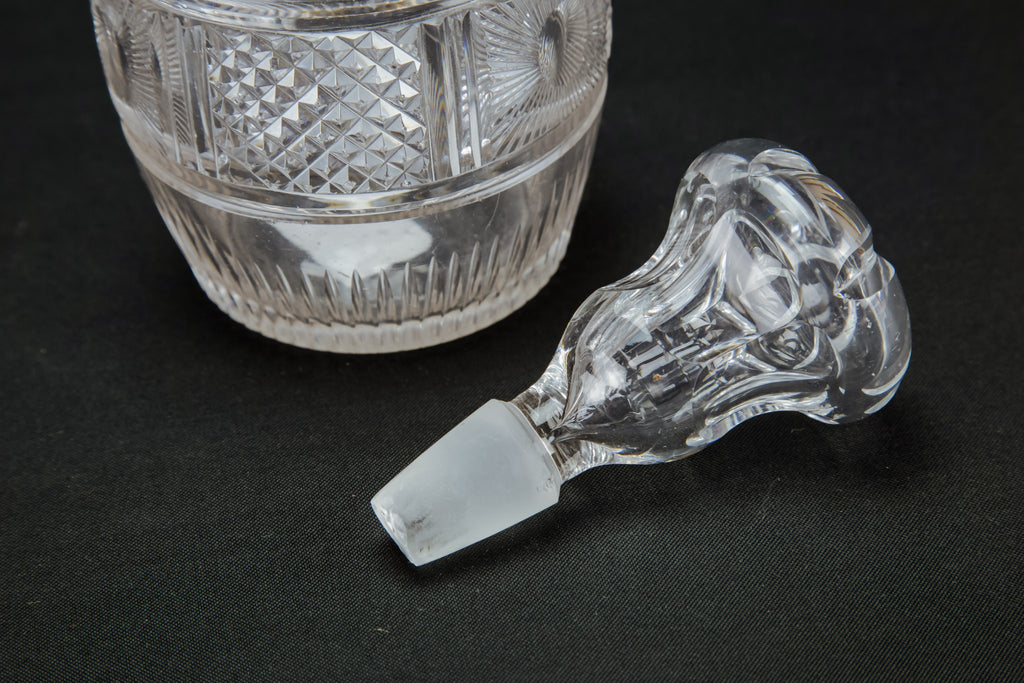 Small cut glass decanter